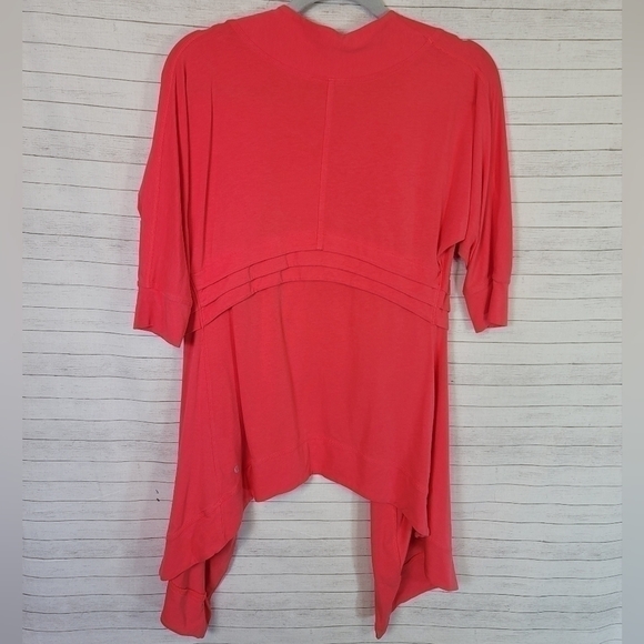 LULULEMON Namaste Wrap Cardigan in Coral Pink, sz 4 - Picture 11 of 12